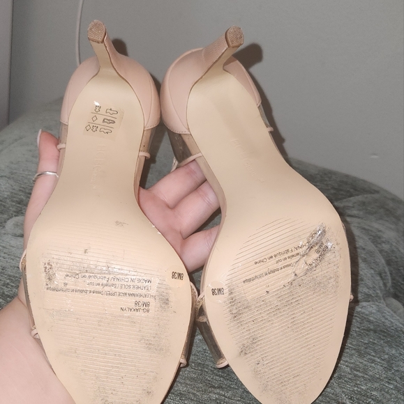BCBGeneration Clear Nude Heels - Picture 2 of 4